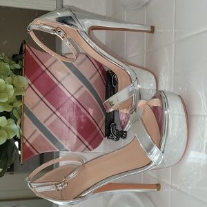 Silver Platform Heels